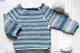 CY342 Tradi Merino Multi Baby Button Sweater