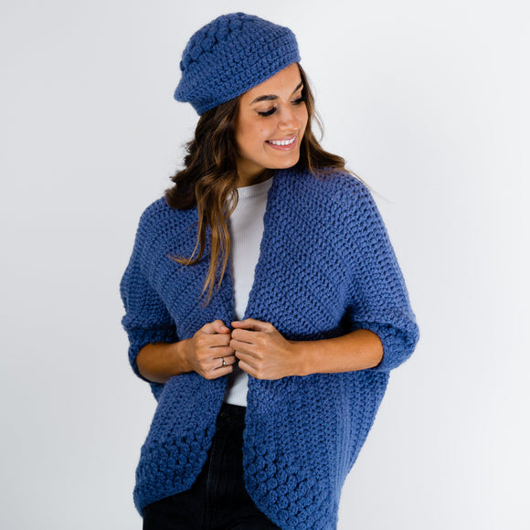 CY320 Firenze Crochet Cocoon & Hat