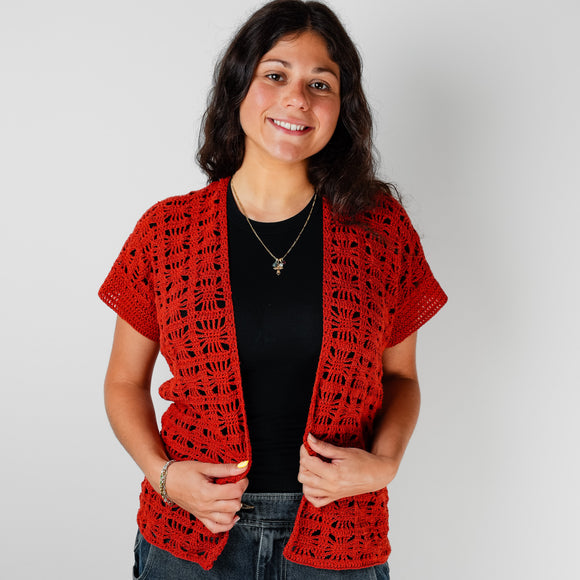 CY370 Maldiva Crochet Kimono