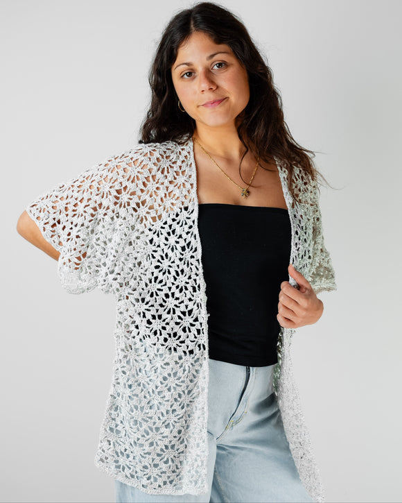 CY385 Crochet Bellini Kimono
