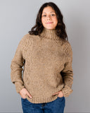 CY399 Alpaca Tweed Aran Sweater