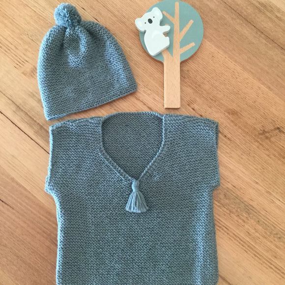 CY180 Eco Baby Top & Beanie