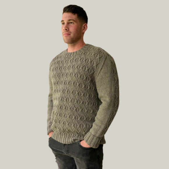 CY197 Merino Yak Diamond Sweater