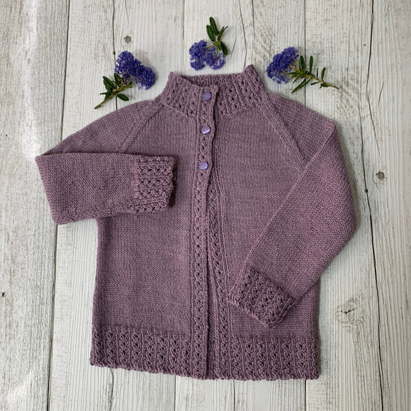 CY196 Eco Baby Eyelet Rib Cardigan