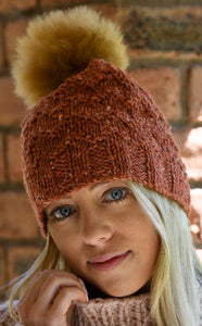 CY077 Kilcarra Tweed Waves Beanie & Cowl