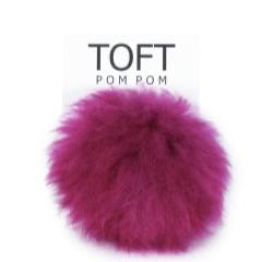 Toft Alpaca Magenta Pom Pom with Snap