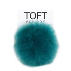 Toft Alpaca Teal Pom Pom with Snap