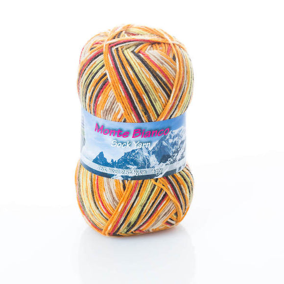 Rial Filati Monte Bianco 504, 4ply, sock yarn, 100g - I Wool Knit